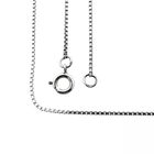 Image 1 of White gold Venetian link chain | 39.5 cm