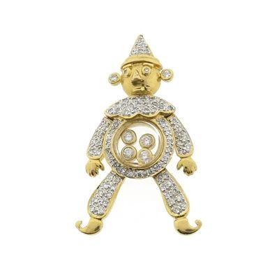 18K Gold Happy Clown Pendant with 0.50 ct. Diamond Image 1 of 18K Gold Happy Clown Pendant with 0.50 ct. Diamond