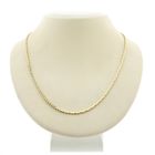 Image 1 of Gold cobra link necklace with fixed pendant | 46 cm