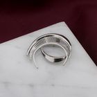 Image 2 of Silver Crescent Moon-Shaped Brooch