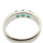 Image 5 of White gold ring with emerald