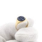 Image 6 of Vintage Gold Signet Ring with Onyx