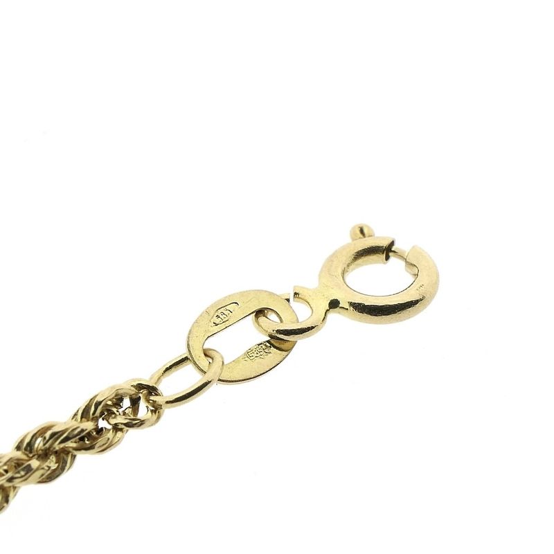 Image 7 of Gold twisted link bracelet | 19 cm