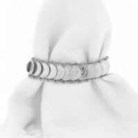 Silver Queen Wilhelmina coin bracelet | 17 cm
