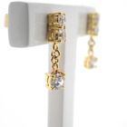 Image 5 of 22 Carat gold Oriental stud earrings with zirconia