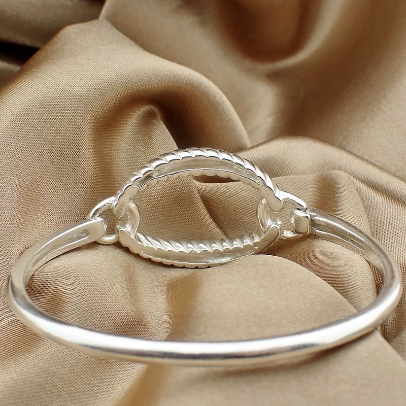 Image 3 of Silver bracelet with fantasy design | Ø 57.5 mm