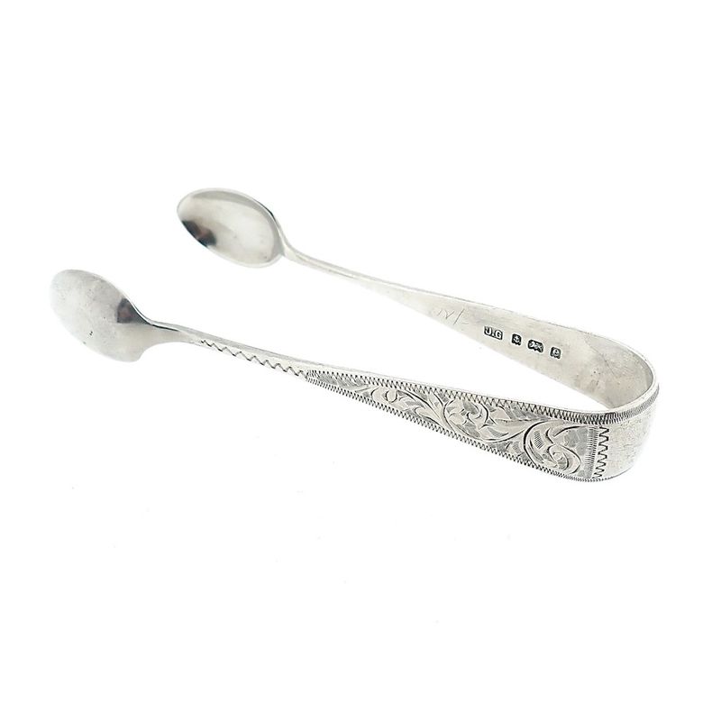 Image 1 of Silver sugar tongs | Vintage