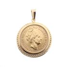 Image 1 of Gold pendant of 10 guilder coin Queen Wilhelmina 1925