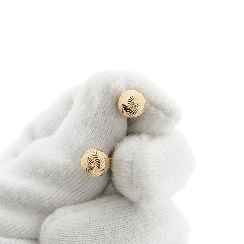 Image 2 of Gold screw stud earrings