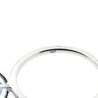 Image 6 of White gold solitaire ring with topaz