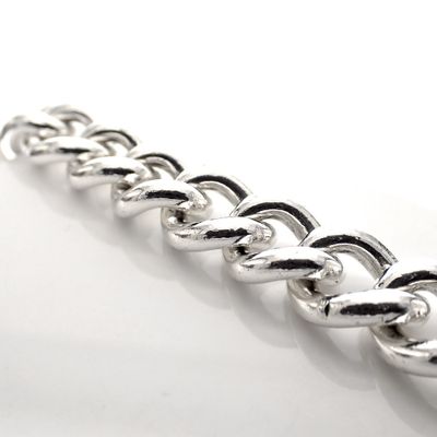 Image 2 of Robust silver gourmet link bracelet