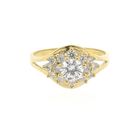 Image 3 of 9 crt. Vintage entourage ring with zirconia