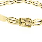 Afbeelding 3 van Gouden tankschakel armband | 19 cm