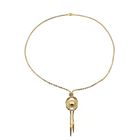 Image 1 of Gold mirrored mesh necklace | 45 cm