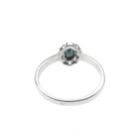 Image 5 of Silver entourage ring with blue zirconia