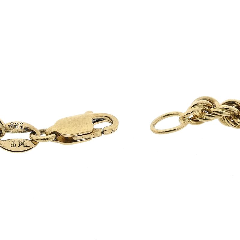 Image 6 of Gold Twisted Link Bracelet; 14 karat; 20.5 cm