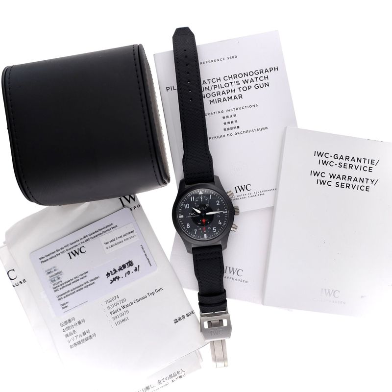 Image 15 of IWC Pilot's Watch 'Top-Gun' Chronograph IW388001; Automatic Men's Watch