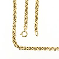 Gold jasseron link chain | 60.5 cm