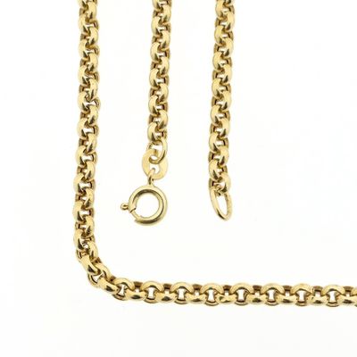 Gold jasseron link chain | 60.5 cm Image 1 of Gold jasseron link chain | 60.5 cm