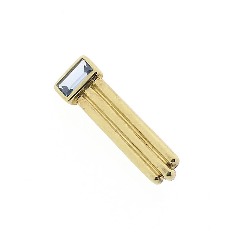 Image 3 of Gold pendant with Aquamarine