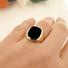 Image 4 of Gold signet ring with onyx