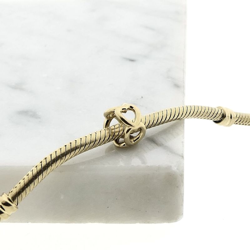 Image 2 of Pandora charm; Gold; Open Heart Charm