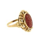 Image 5 of Gold ring with red coral | Vintage