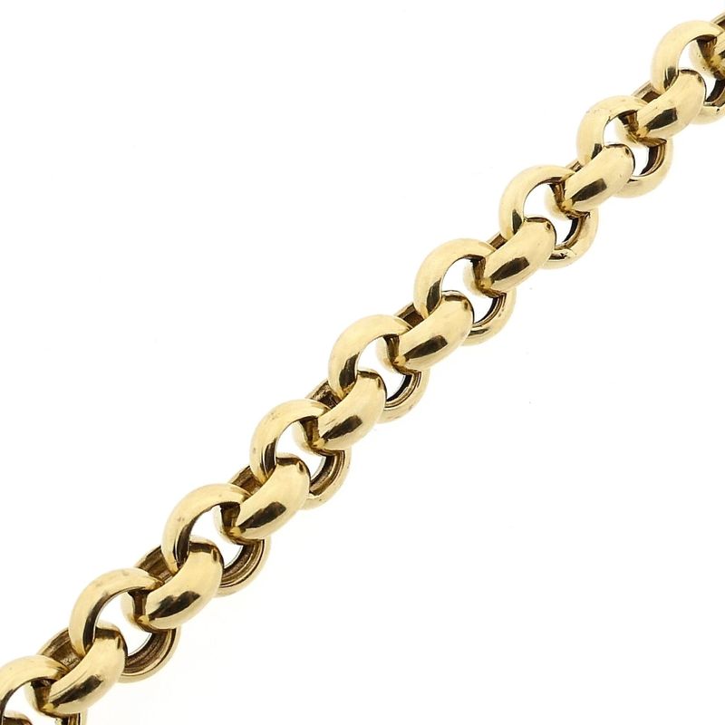 Afbeelding 9 van Gouden jasseron schakelarmband | 21 cm 