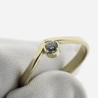 Image 5 of Gold V-shaped ring with zirconia