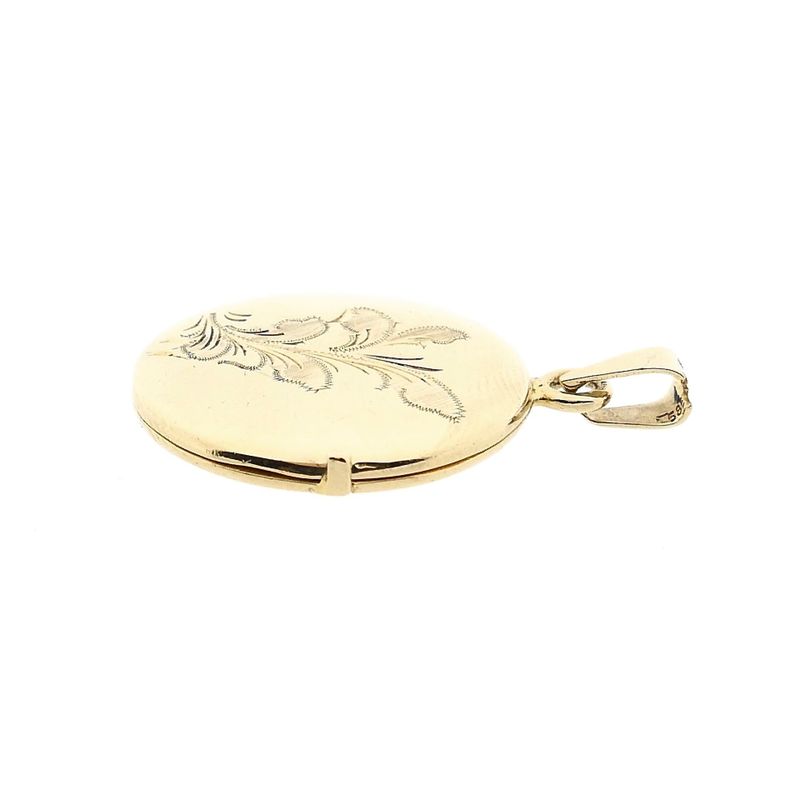 Image 9 of 14 Karat Gold Medallion Pendant