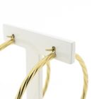 Image 4 of Gold twisted earrings | Ø 54.5 mm
