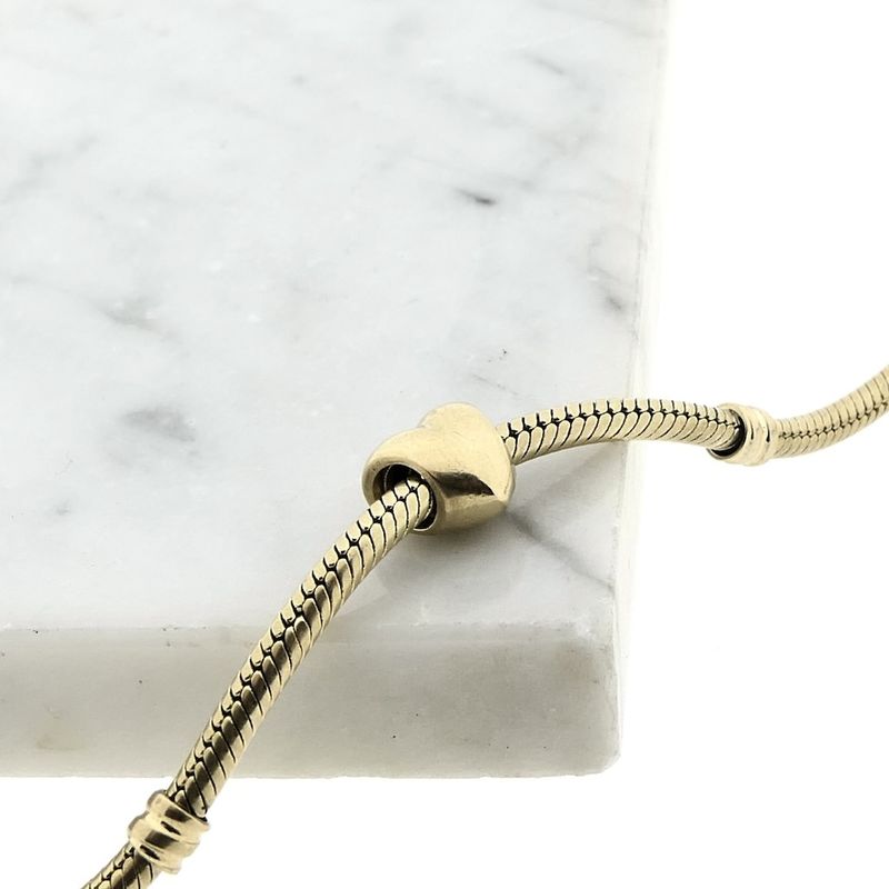 Image 2 of Pandora charm; Gold; Golden Heart