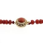 Image 8 of Blood coral bead necklace with gold clasp; Antique | 43.5 cm