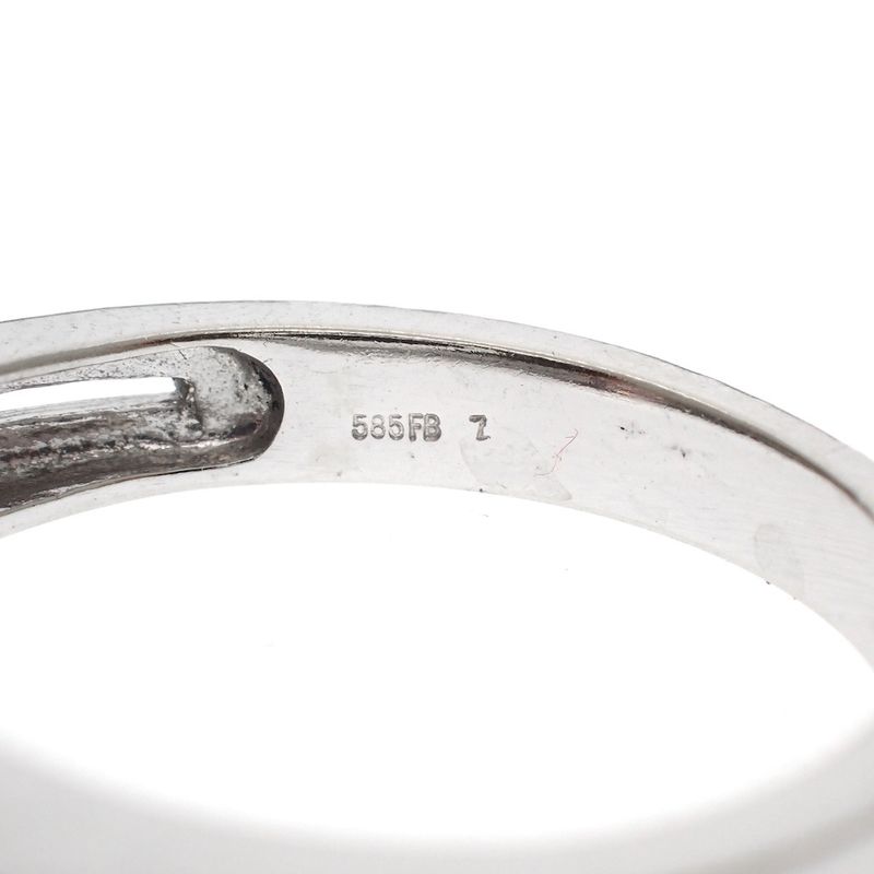 Image 7 of White gold ladies ring with kunzite