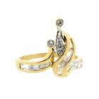 Image 6 of Gold ring with zirconia