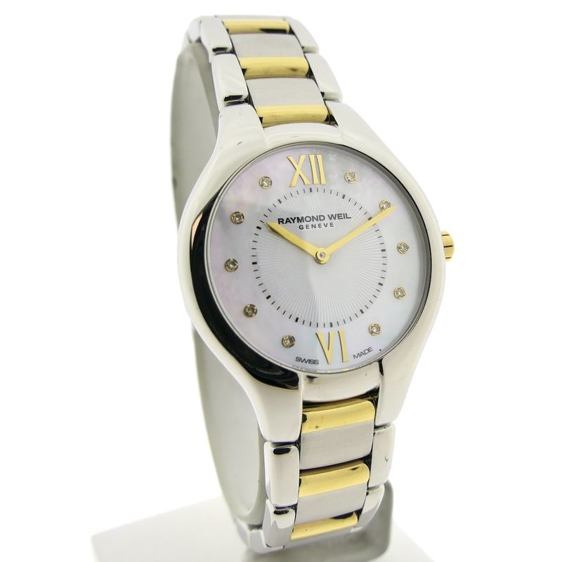 Image 3 of Raymond Weil Noemia 5132-STP-00985; Bi-Color Ladies watch with diamonds