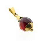 Image 3 of Gold pendant with garnet | Vintage
