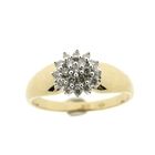 Image 3 of Gold subtle entourage ring | Diamond 0.19 ct.