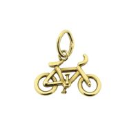 Gold pendant of a racing bicycle