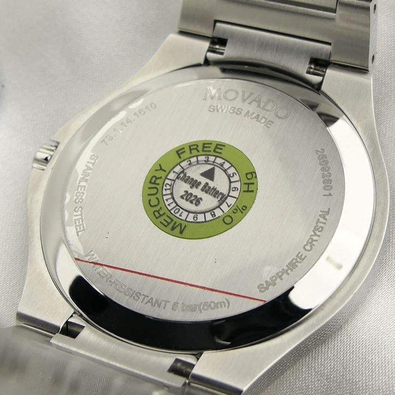 Image 12 of Movado SE; Quartz men's watch with blue dial; 0607513