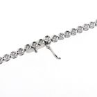 Image 7 of 18K white gold tennis necklace with 3.00 ct. diamonds | 42 cm