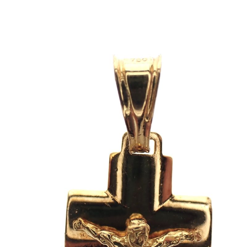 Image 4 of Vintage gold pendant of a cross with corpus