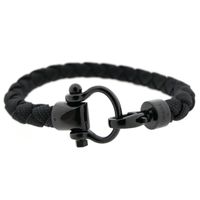 Omega Accessories; Sailing Bracelet; Black; Nylon; (L) 20cm