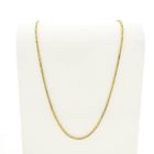 Image 1 of Gold thin square king chain | 57.5 cm