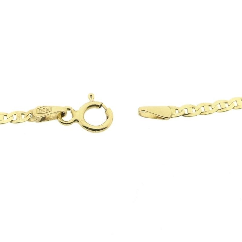 Image 8 of Two-tone necklace with a fixed pendant and a 0.005 ct. diamond | 46 cm