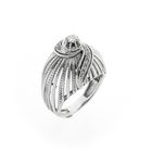 Afbeelding 1 van Witgouden statementring met diamanten; 0,17 ct.