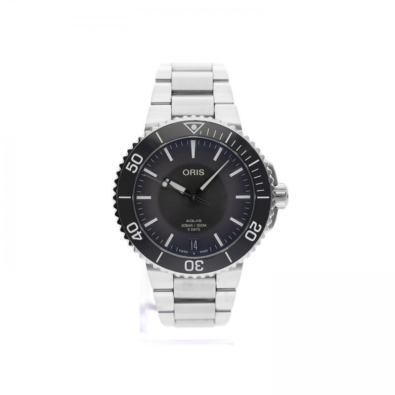 Afbeelding 1 van Oris Aquis Date '5-Days' 0140077694154; Automatisch Heren Horloge