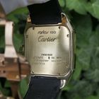 Image 29 of Cartier Santos 100 XL Automatic 2732 - W20071Y1; 18k gold watch with diamond setting