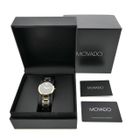 Image 15 of Movado Museum Classic; Two-tone automatic women's watch with black dial; 0607679