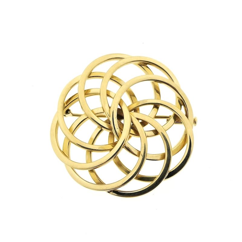 Image 1 of Vintage gold fantasy brooch